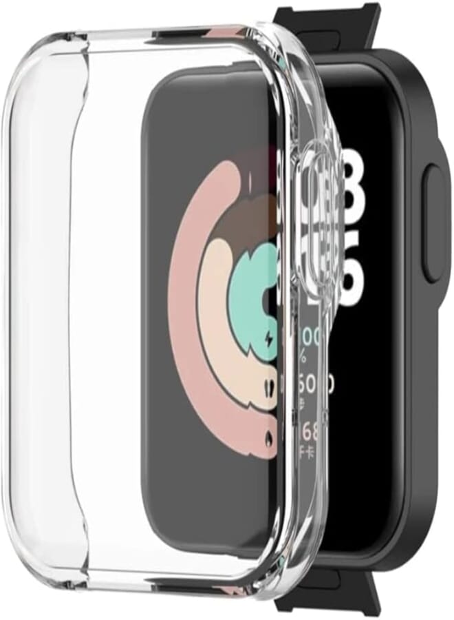 Dado Watch Case protector compatible with Mi smart watch lite, full cover case (Clear)